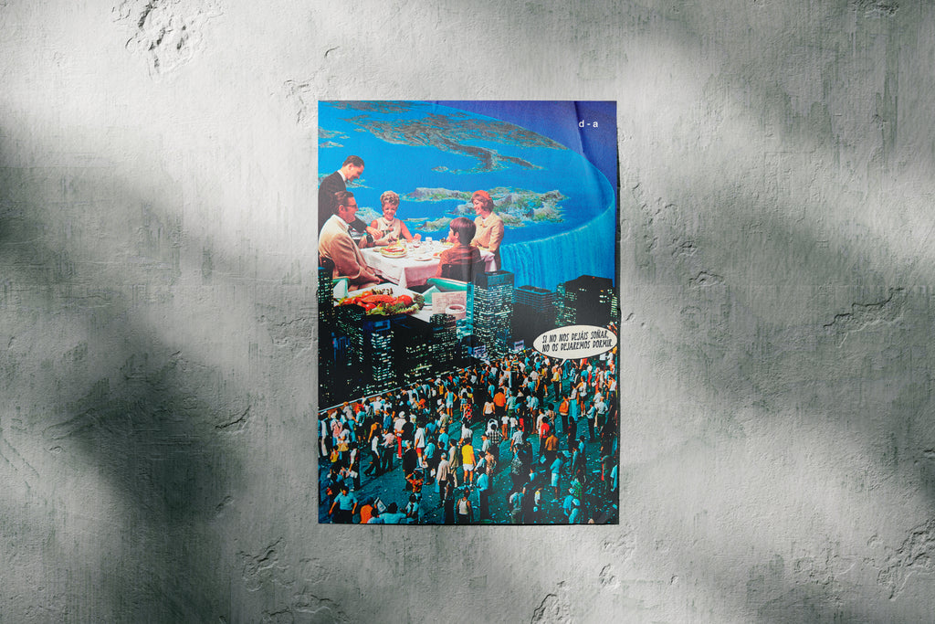 Ellos cenan, el pueblo despierta - Art Print A2