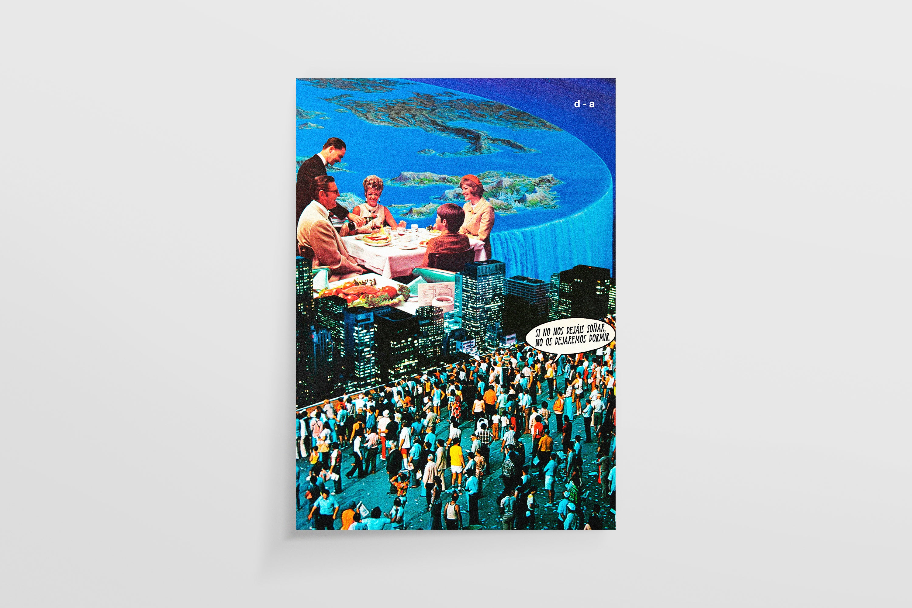 Ellos cenan, el pueblo despierta - Art Print A2